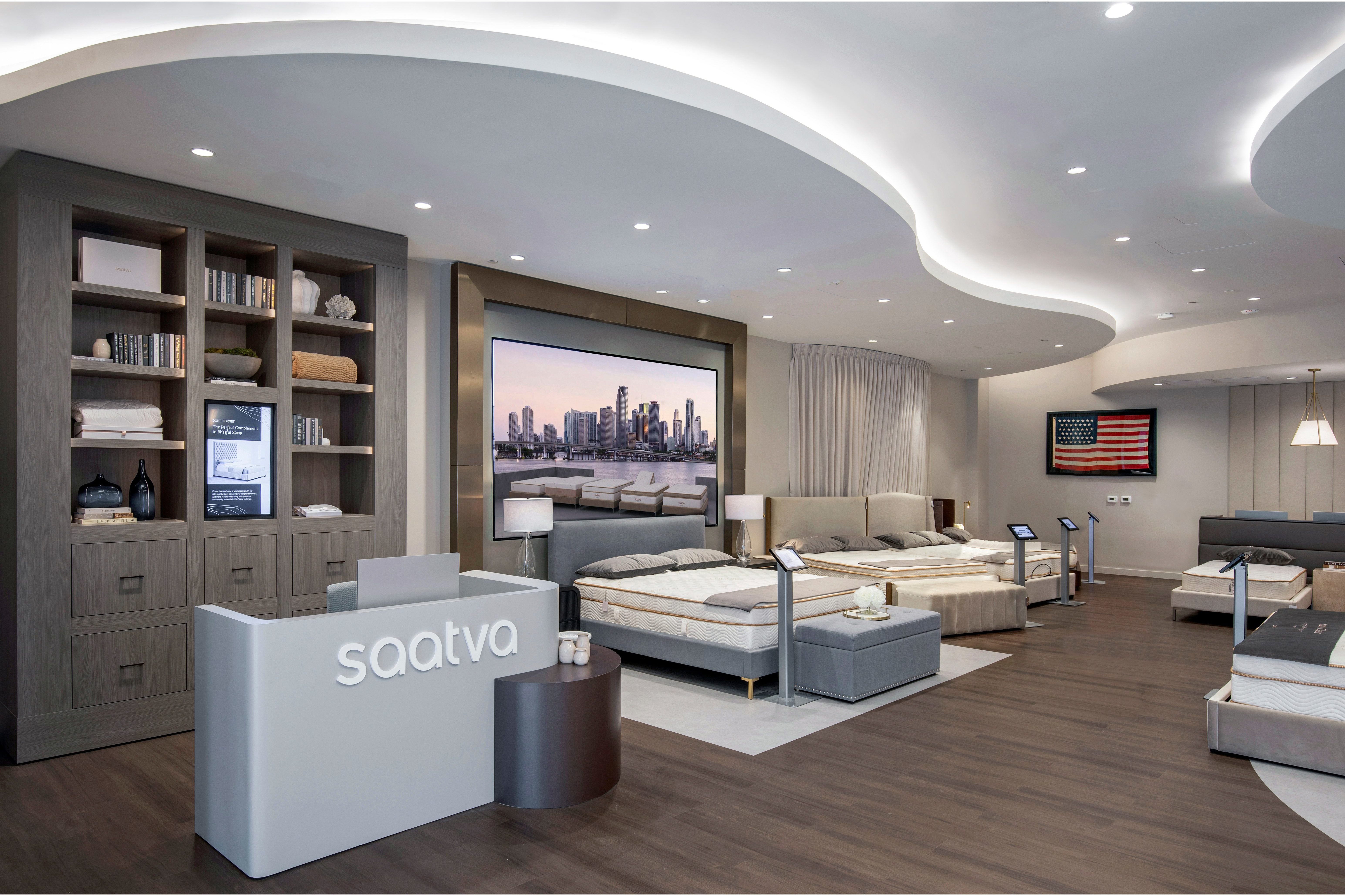 Saatva viewing room Burlington • Massachusetts