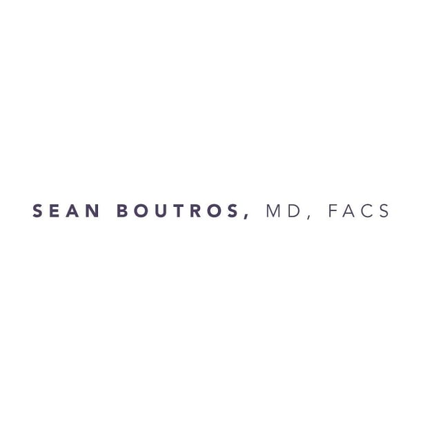 Images Sean Boutros, MD, FACS