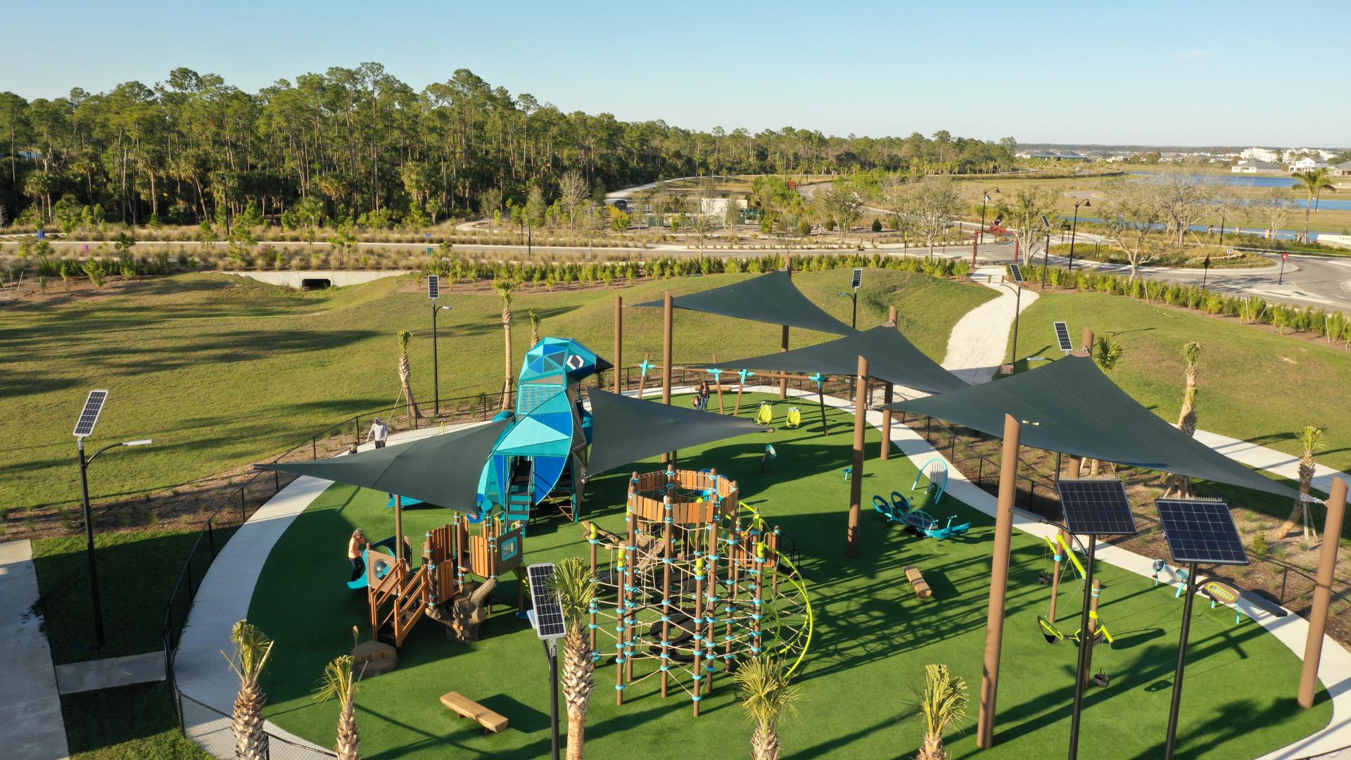 Fun-filled playgrounds and tot lots for kids and families