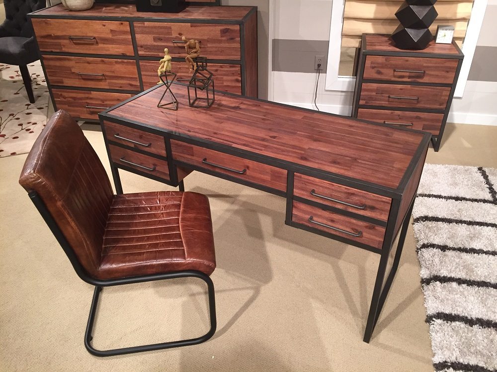 We have a great selection of Desks and Writing Desks for living and bedroom spaces. At Horizon Home Furniture in Atlanta, our buyers scour the world to find unique pieces available at incredible prices. We have a great selection of writing desks for your home office. Check out our custom made Live Edge Desks.