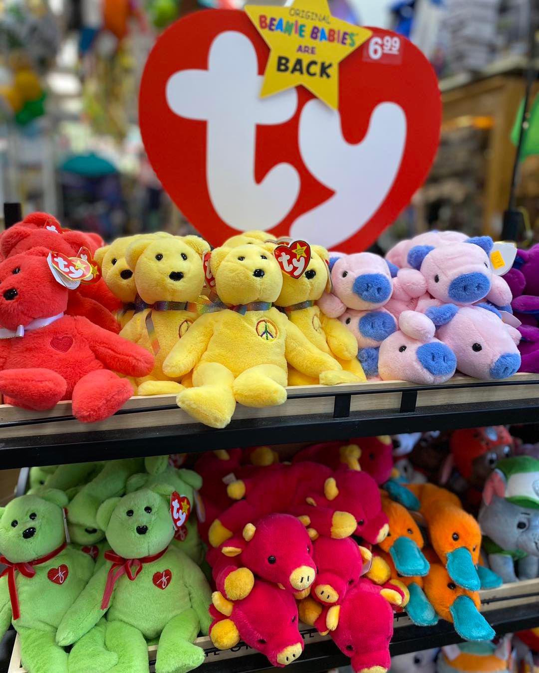 Just dropped! Stage 3 of the Classic Beanie Baby Relaunch to celebrate the 30th anniversary of Ty In Affordable Treasures Los Gatos (408)356-3101