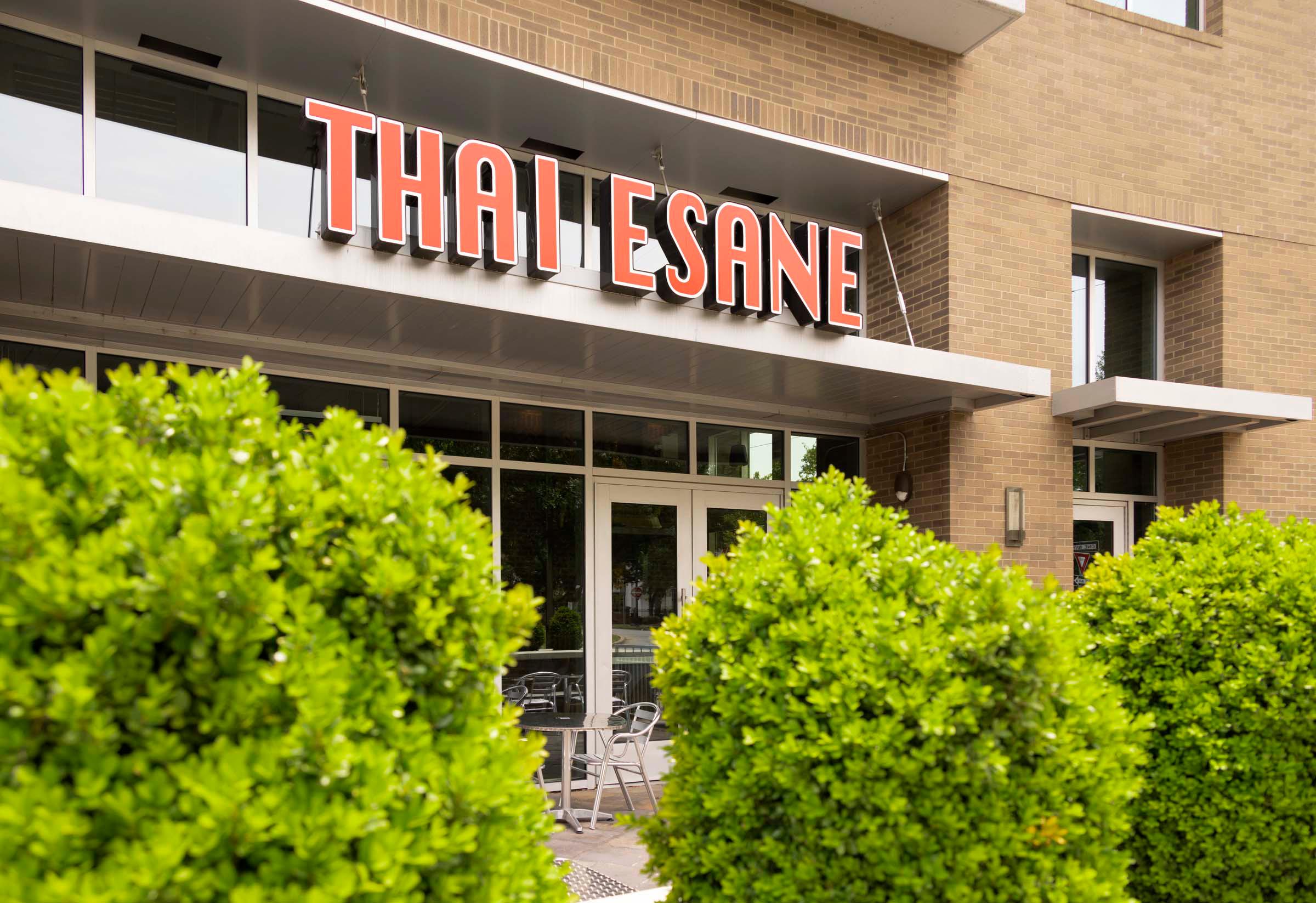 Thai Esane restaurant on the first floor of the building
