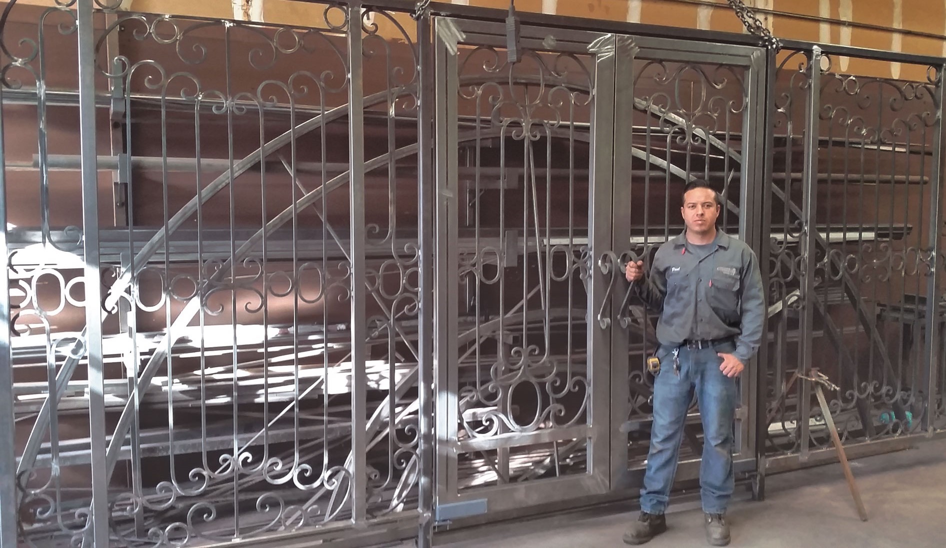 Owner with gate that has just finished