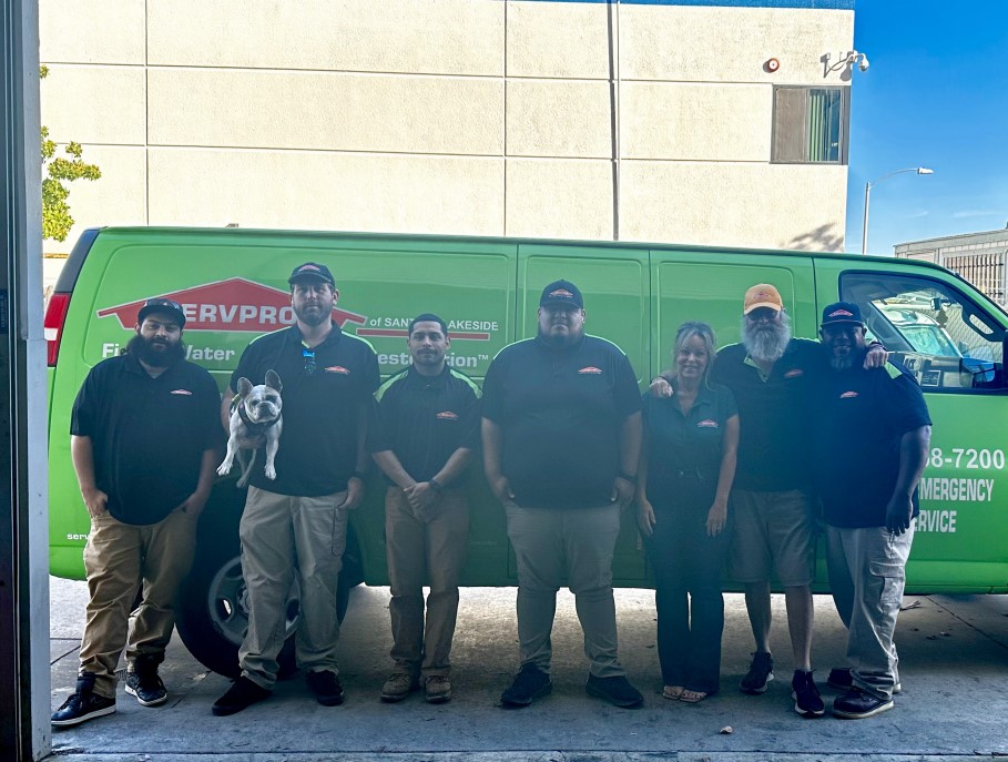 The SERVPRO of Santee / Lakeside crew ready for work!
