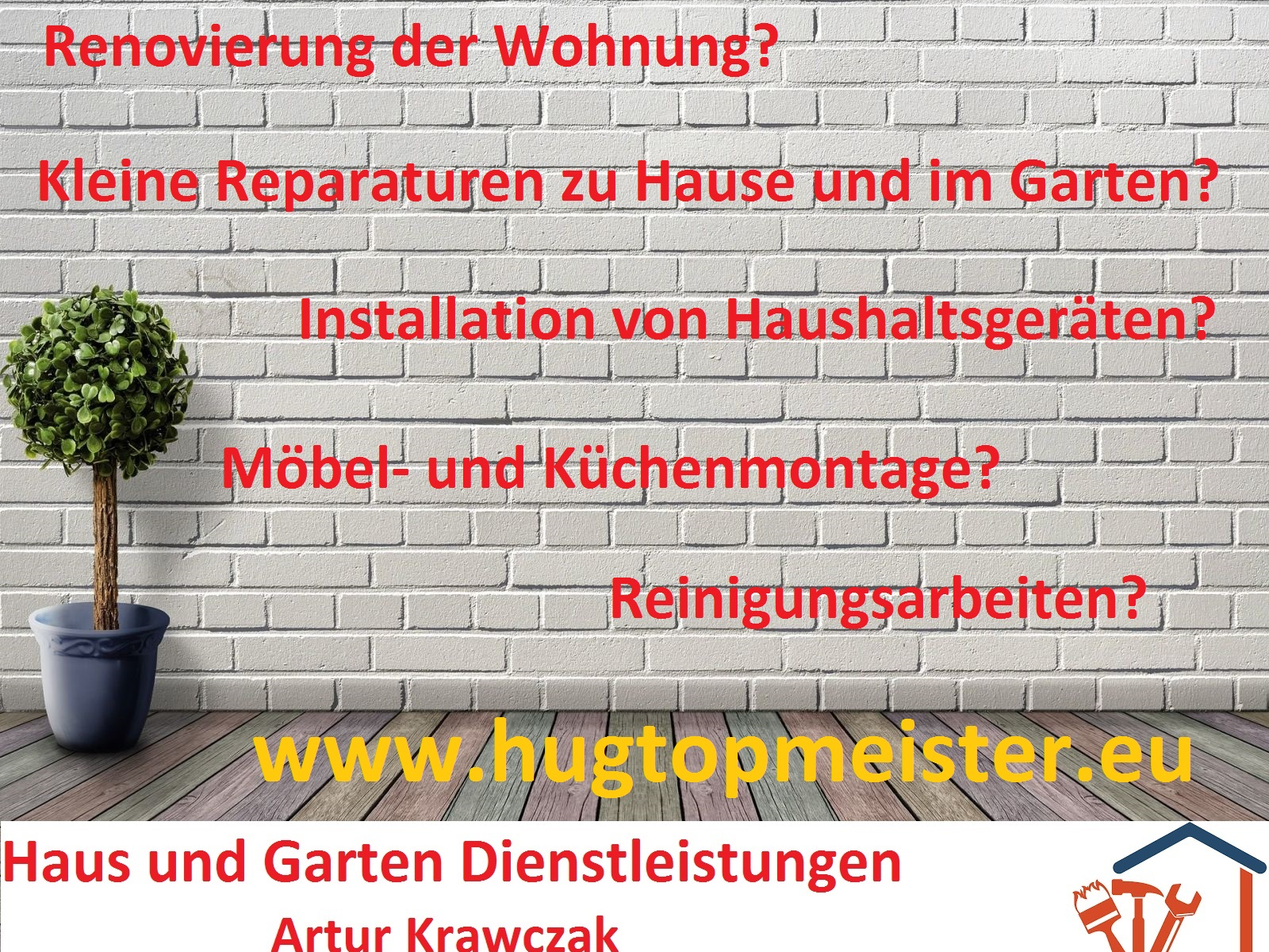 Haus und Garten Dienstleistungen Artur Krawczak, Max-Delbrück-Strasse 24 in Leverkusen