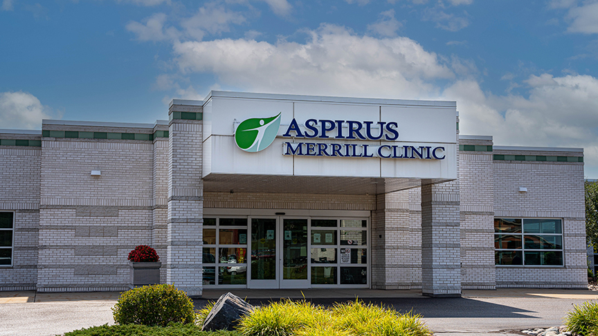 exterior photo of Aspirus Merrill Clinic