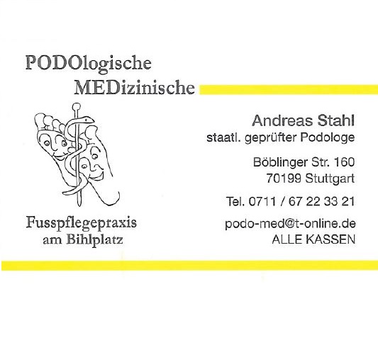 Kundenbild groß 2 PODO-MED Fußpflegepraxis am Bihlplatz  Inh. Andreas Stahl
