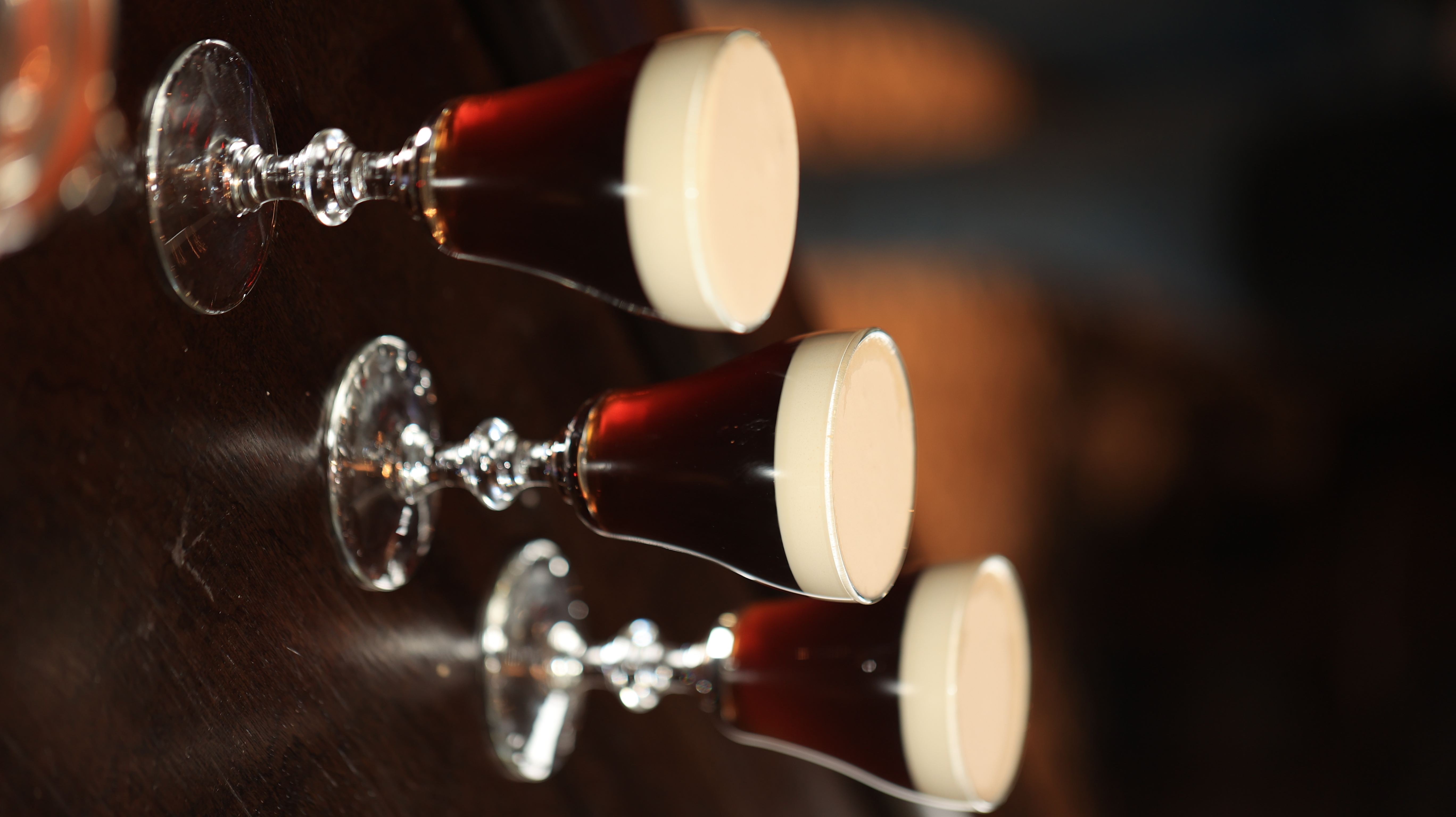 Irish coffees at O'Toole's Way.