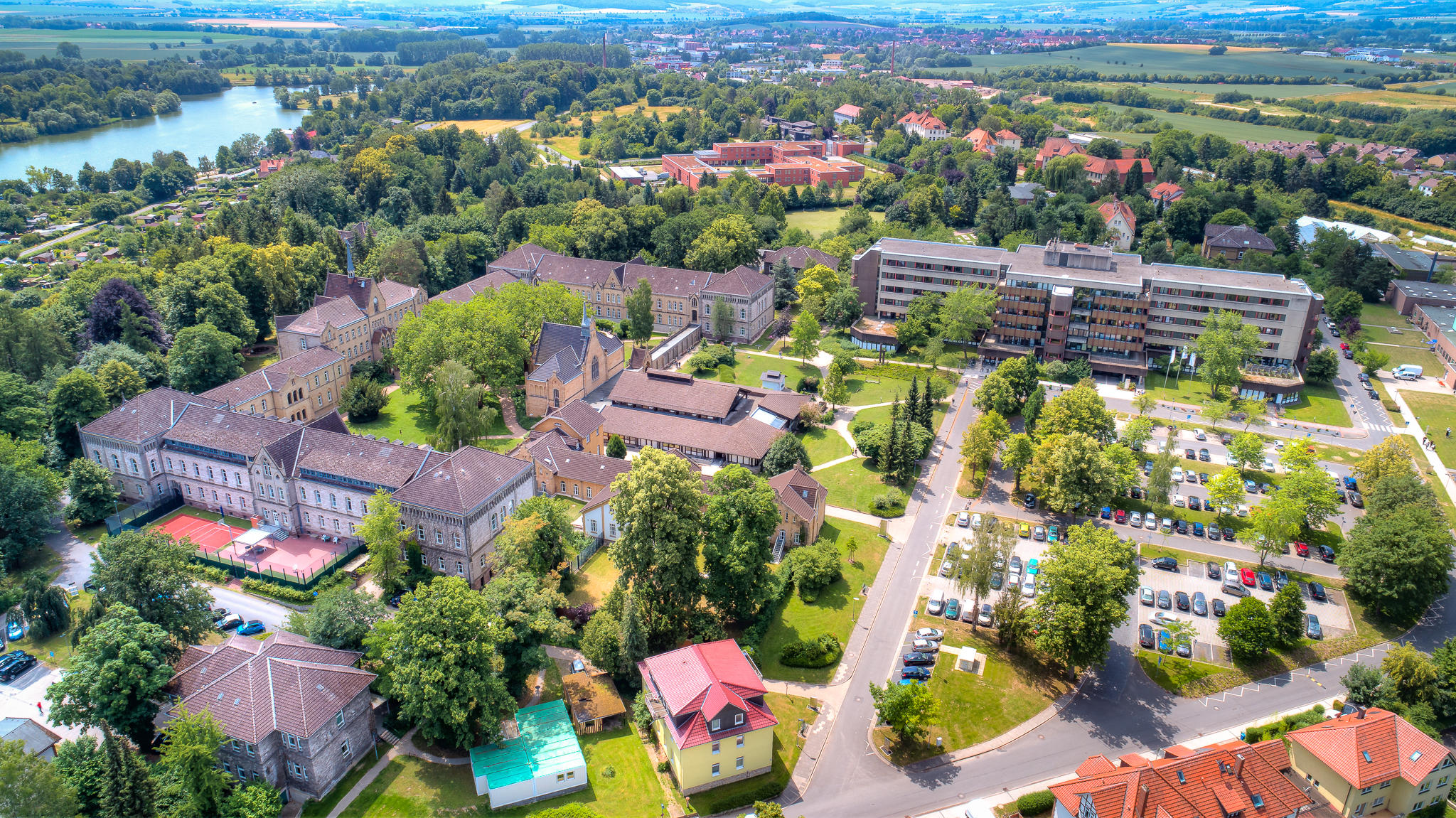 Luftaufnahme des Asklepios Fachklinikums Göttingen