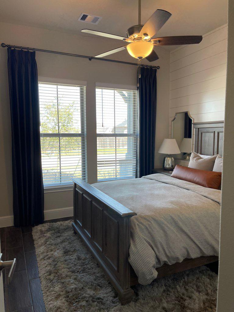 Our customers in Katy often struggle to choose between Blinds and Drapes for their bedrooms. Why not get the best of both worlds? Among many other benefits, Blinds can offer precise control over the amount of natural light coming into your bedroom, and Drapes can help to insulate your bedroom.