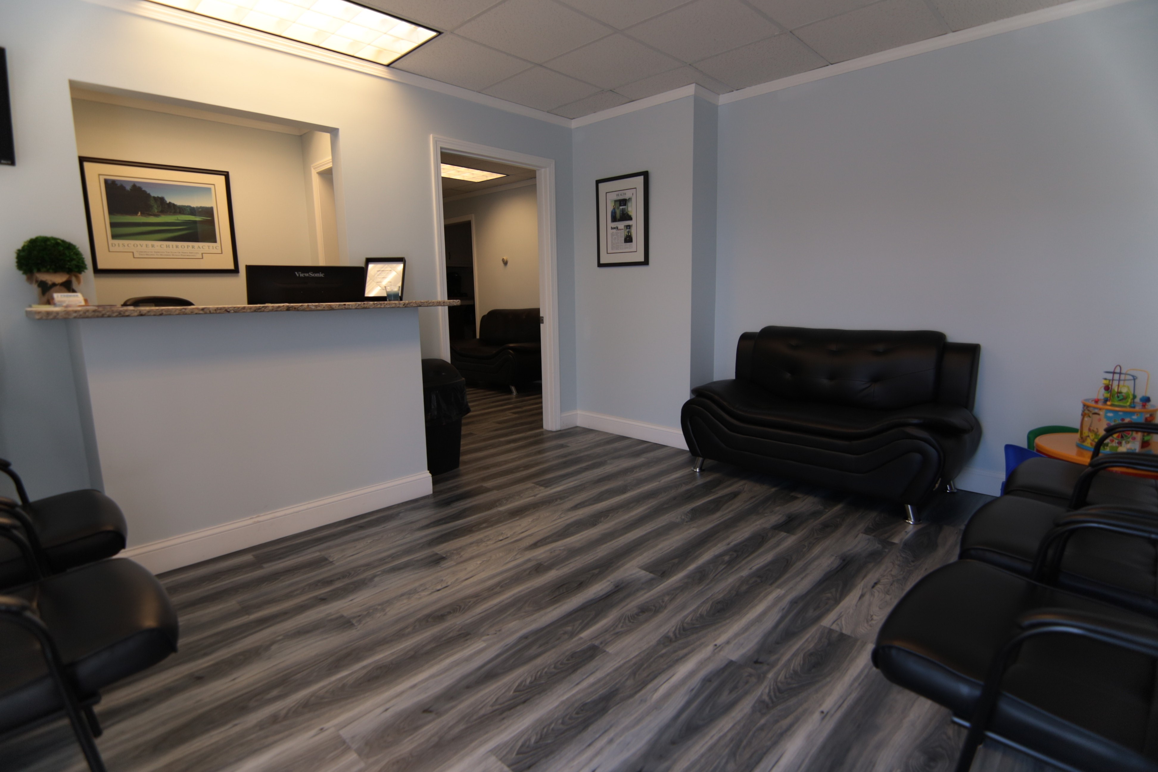 Premier Chiropractic front office pictures in Worcester, MA