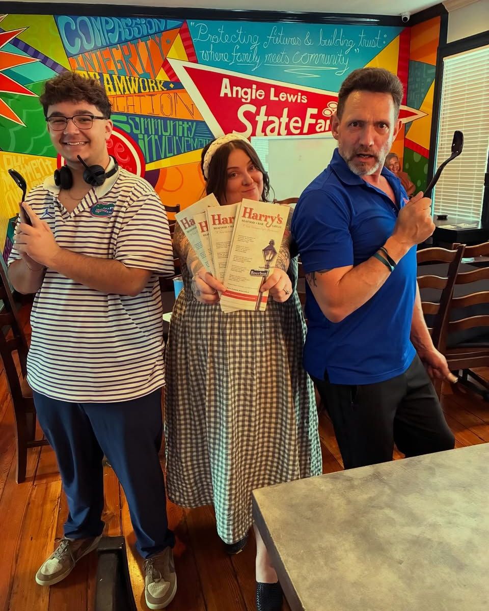 Our downtown neighbors at Harry's Ocala treated our Ocala office to lunch with jambalaya and Pasta Chicken Louisianne!