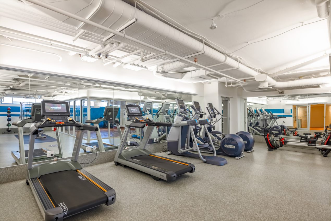 State-of-the-art fitness center with cardio machines