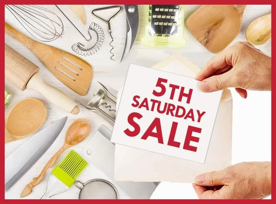 Shop the 5th Saturday Customer Rewards Sale at Chef&rsquo;s Shoppe Gourmet Kitchen Store on August 29. Members can enjoy special savings on eligible in-stock kitchenware and gourmet merchandise.