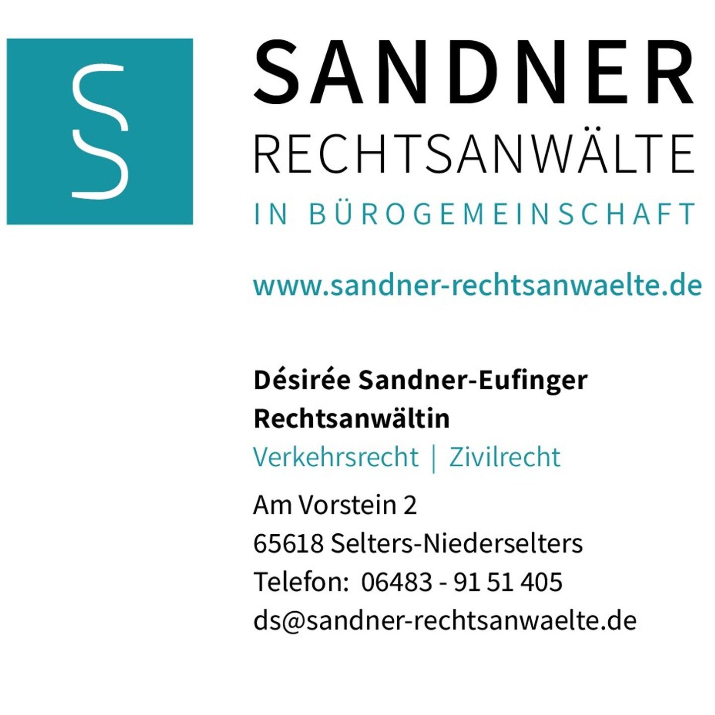 Sandner Desiree Rechtsanwältin Verkehrsrecht / Zivilrecht in Selters (Taunus)