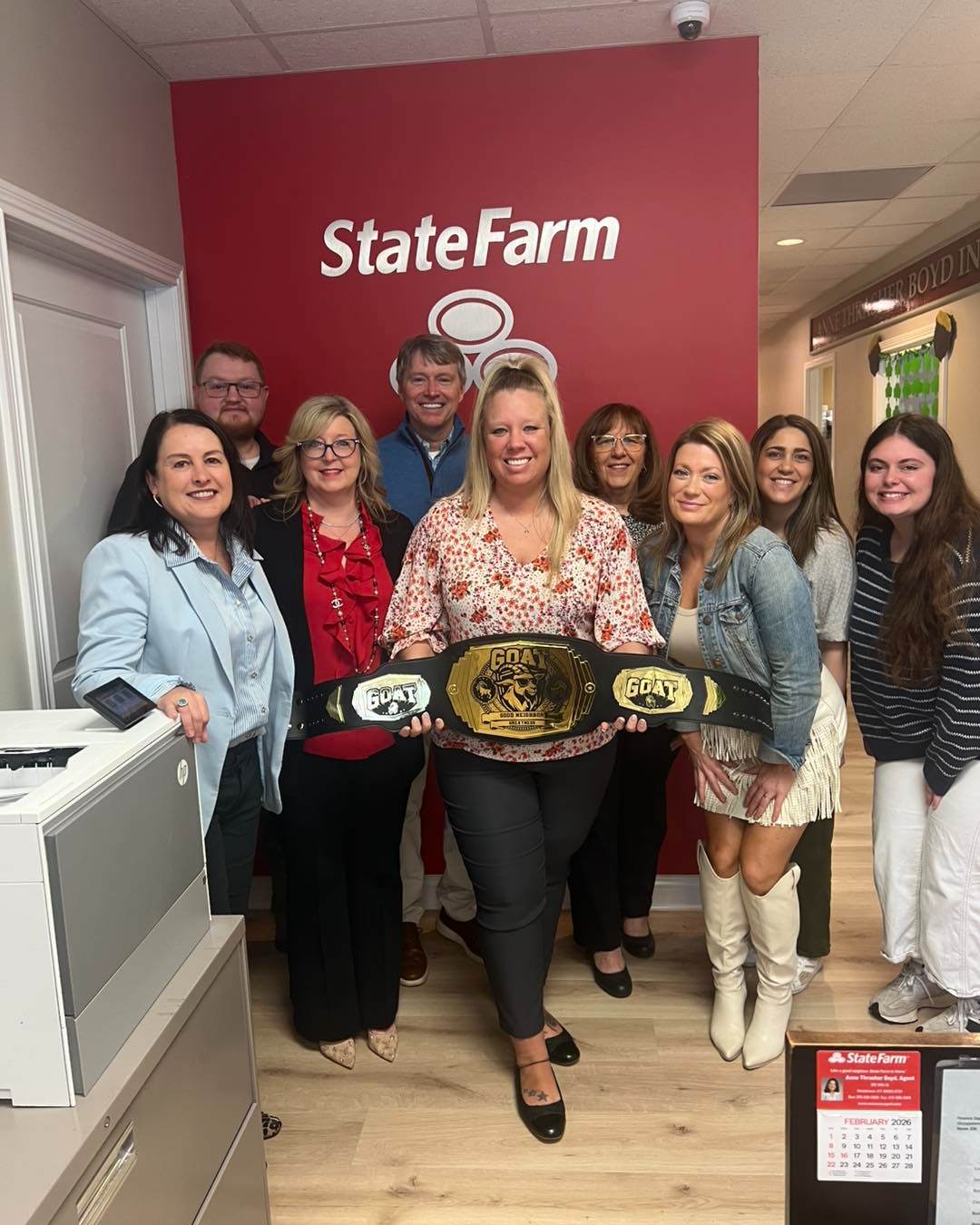 Our office brought home the GOAT award for February and is currently leading the territory!