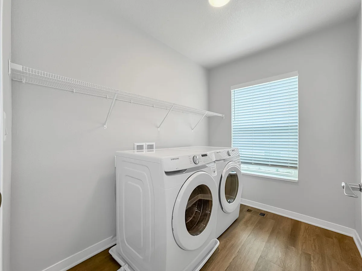 Room with washer and dryer in-unit