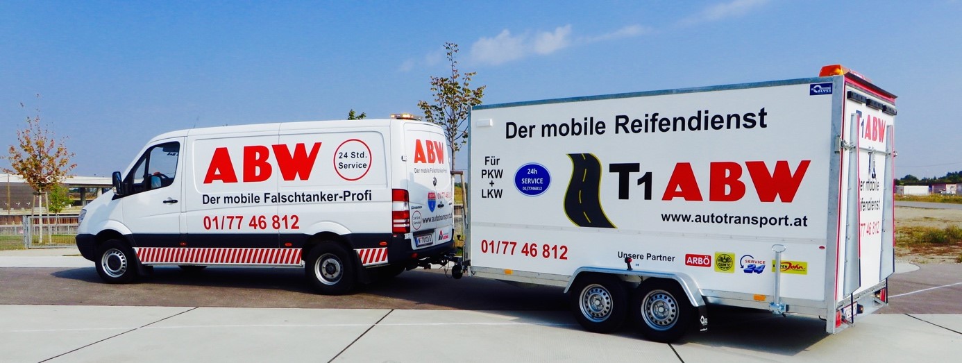 Mobiler Reifendienst T1 ABW Abschleppdienst GmbH Wien 01 7746812