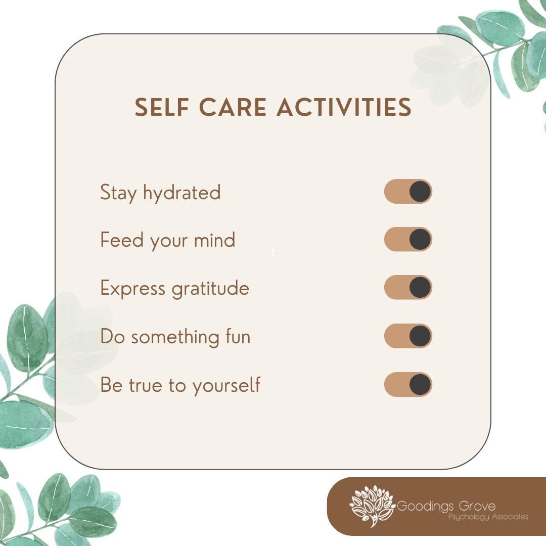 Self Care Activities