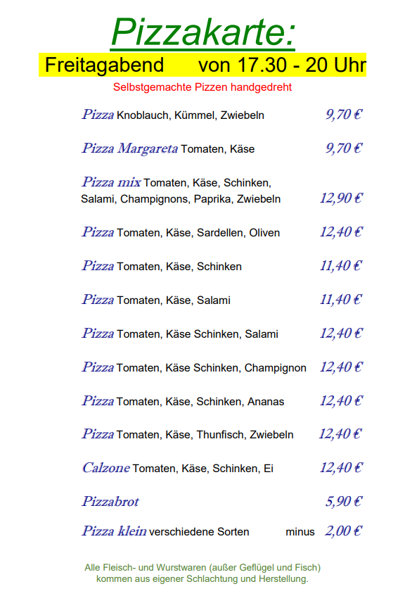 Metzgerei & Partyservice Reif, Raiffeisenstraße 6 in Ursensollen