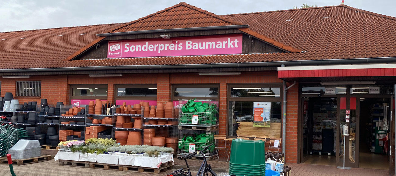 Außenansicht Sonderpreis Baumarkt, Wilhelm-Rausch-Straße 3 in Peine