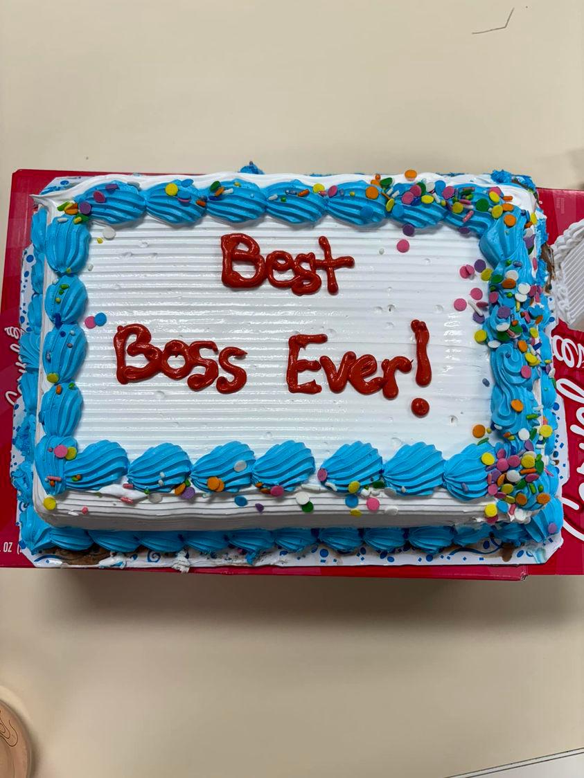 My staff is the best, they make everything easier except my diet!
