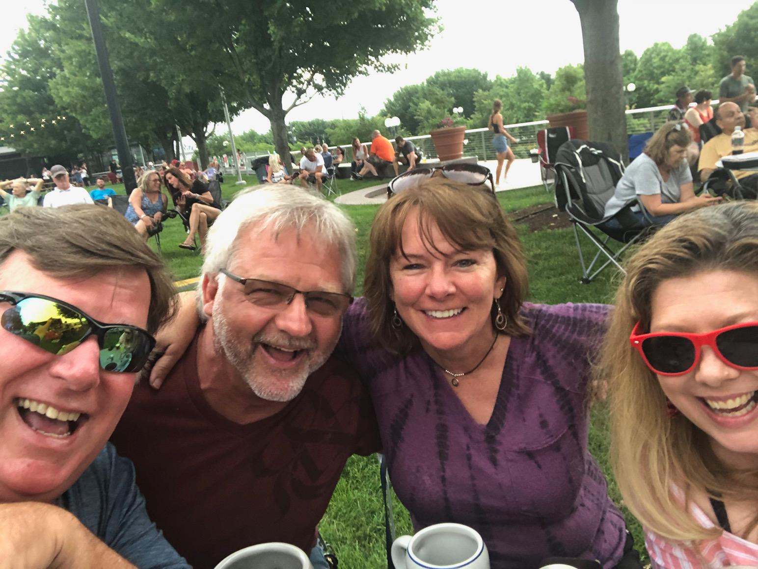 Moerlein beer garden guests having fun