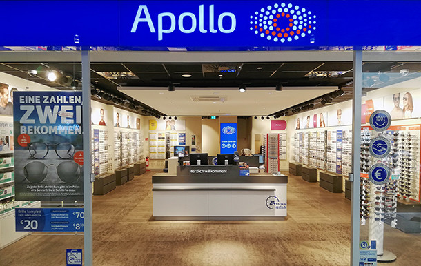 Apollo-Optik, Prerower Platz 1 in Berlin
