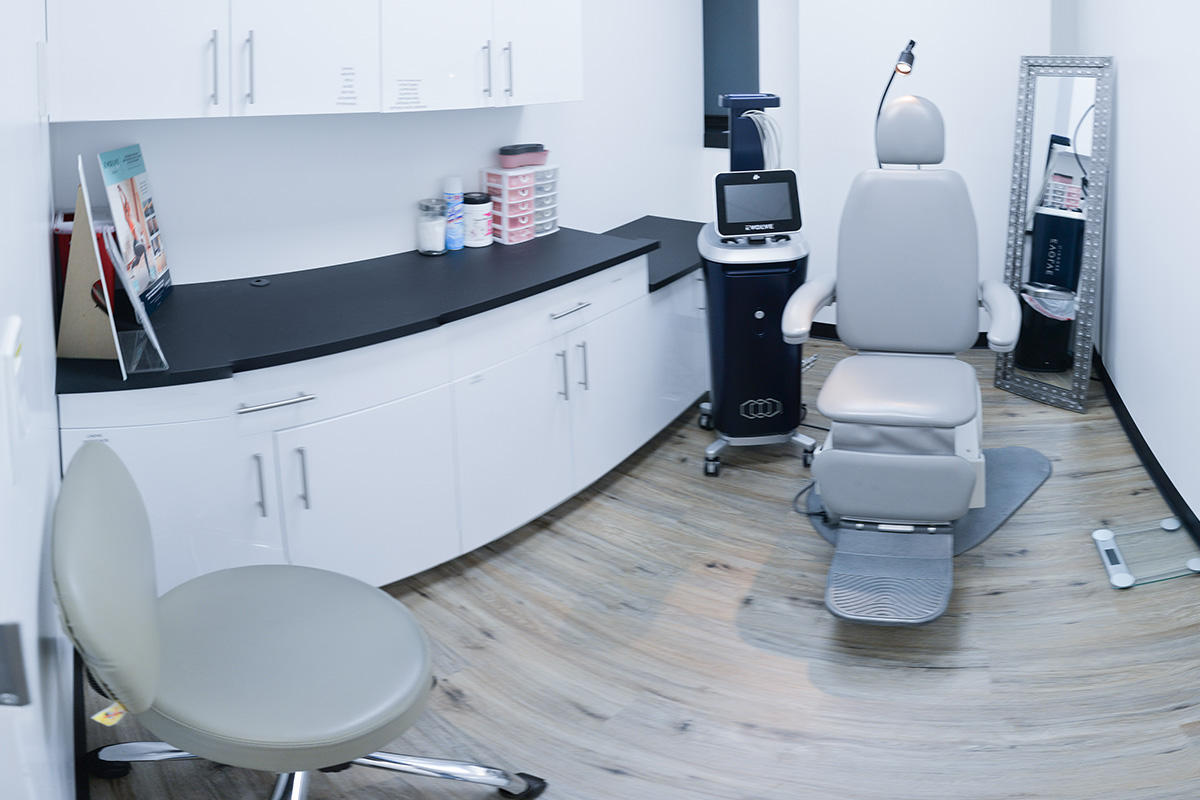 Exam room at the Millennial Plastic Surgery in the Bronx
