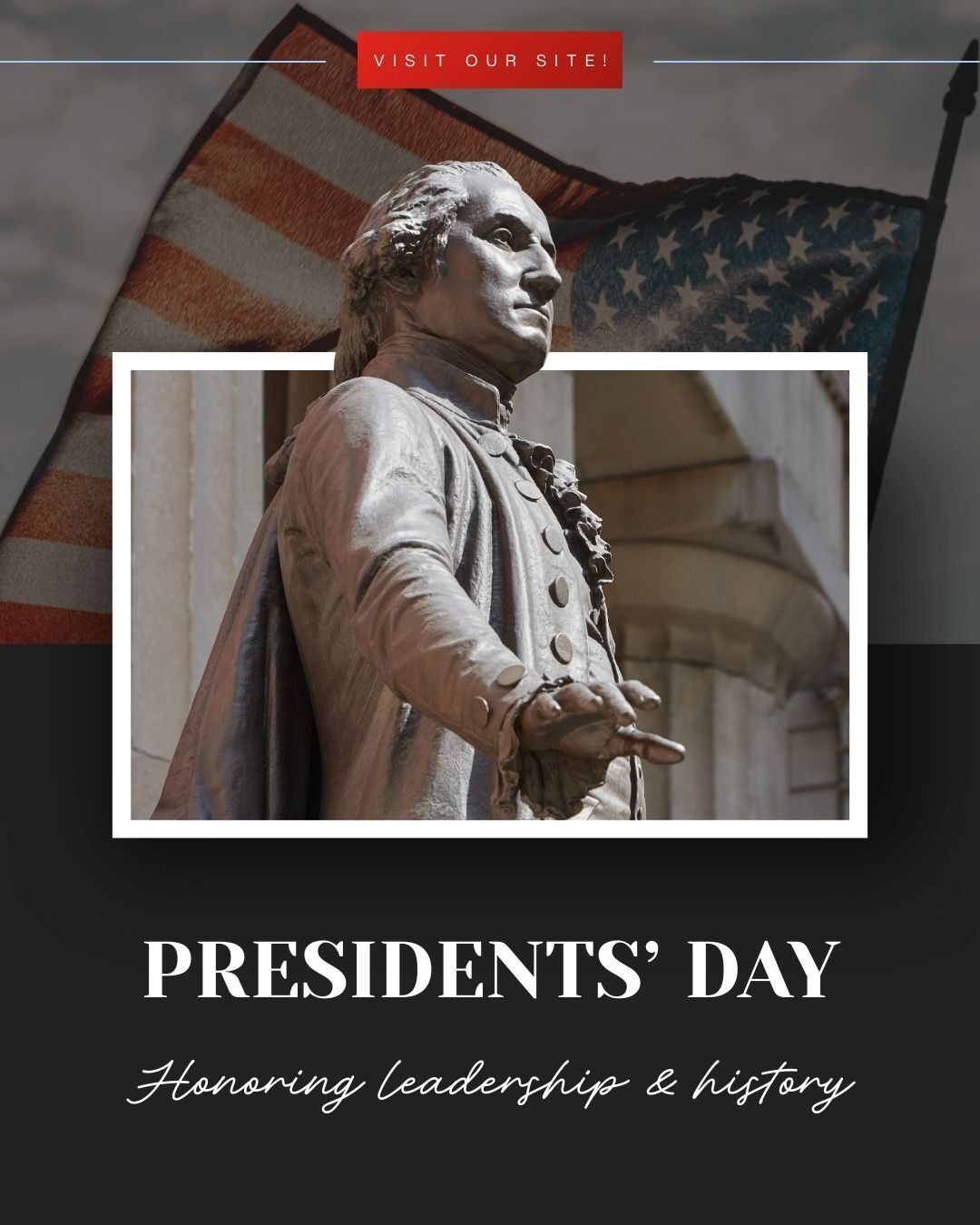 Honoring leadership, history, and the people who make this country tremendous. Happy Presidents’ Day!