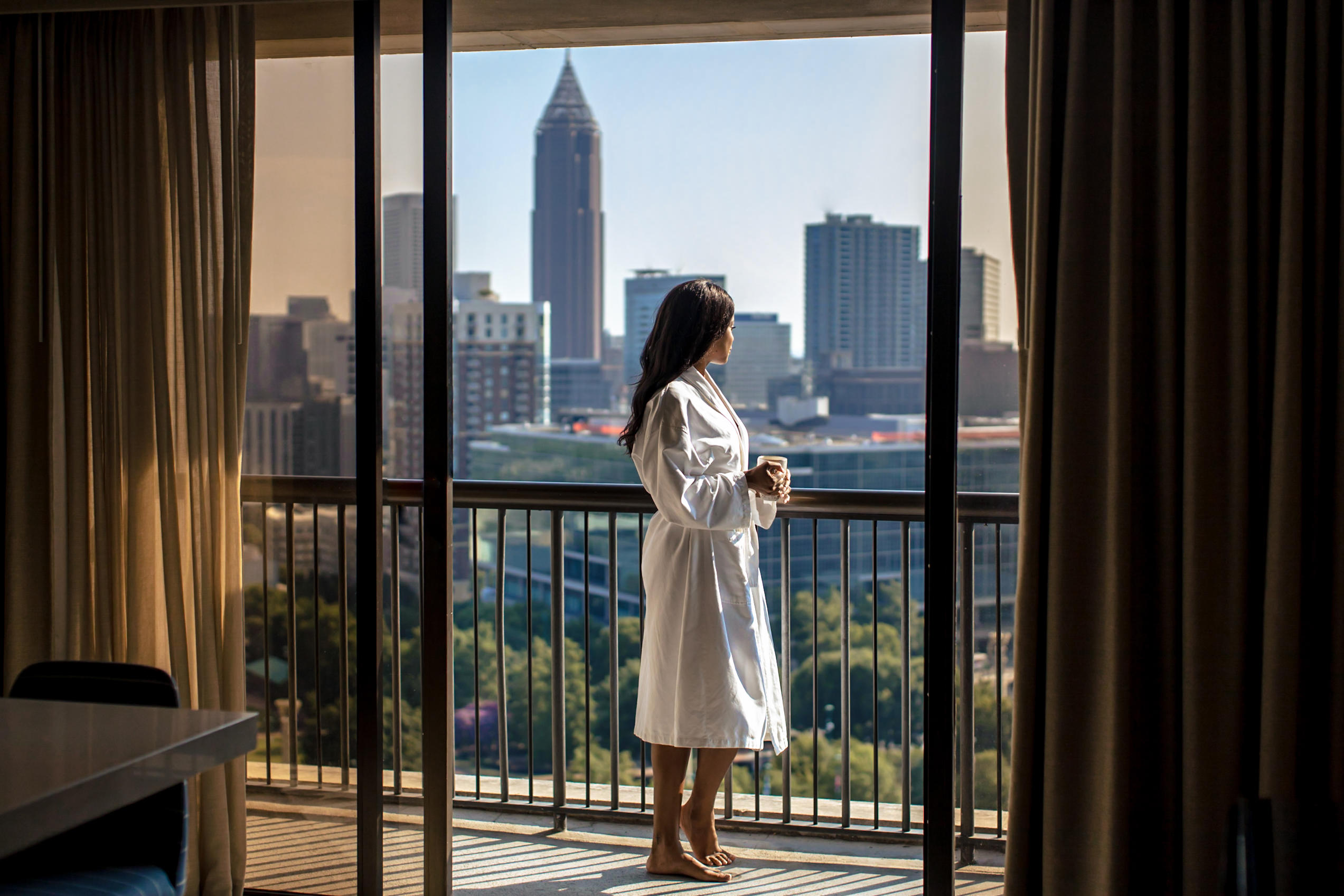 View from balcony - Omni Atlanta Hotel at Centennial Park