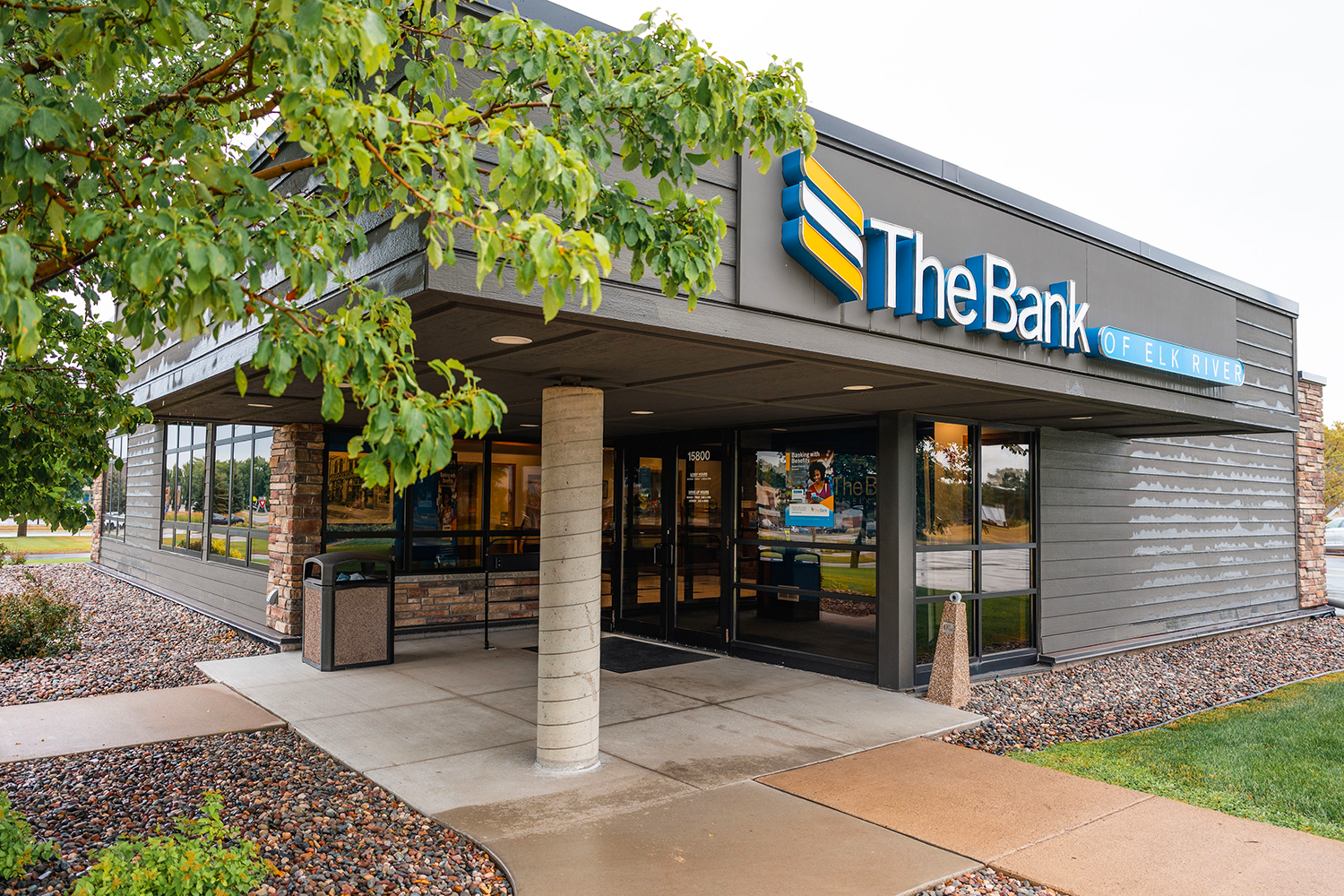 The Bank of Elk River Otsego Office proudly displaying their new logo and signage!