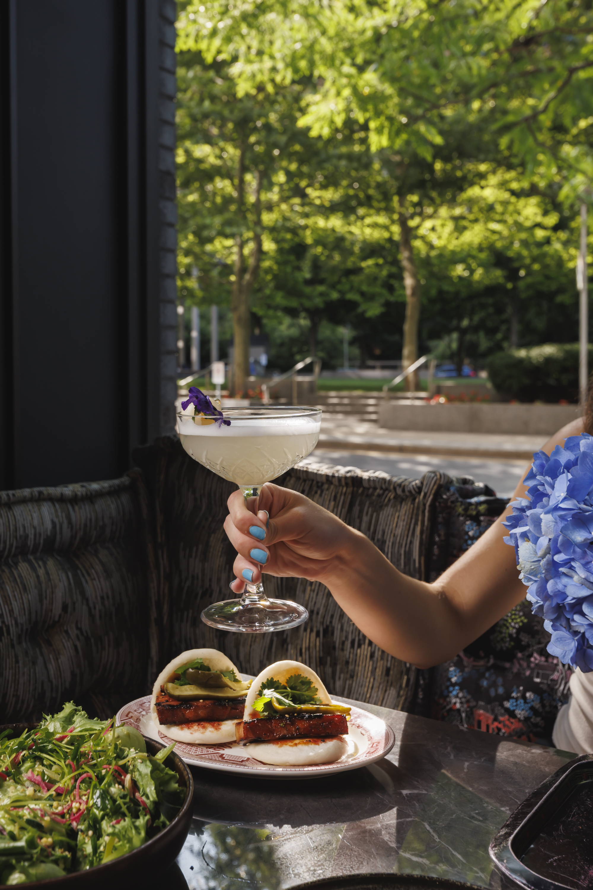 Discover bold Asian fusion flavors at Mr. H in Boston's Seaport. Enjoy a refreshing Lychee Martini p 