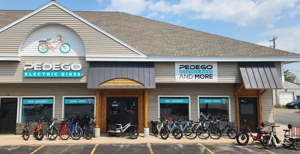 <h1>Pedego Electric Bikes Traverse City</h1> hero image