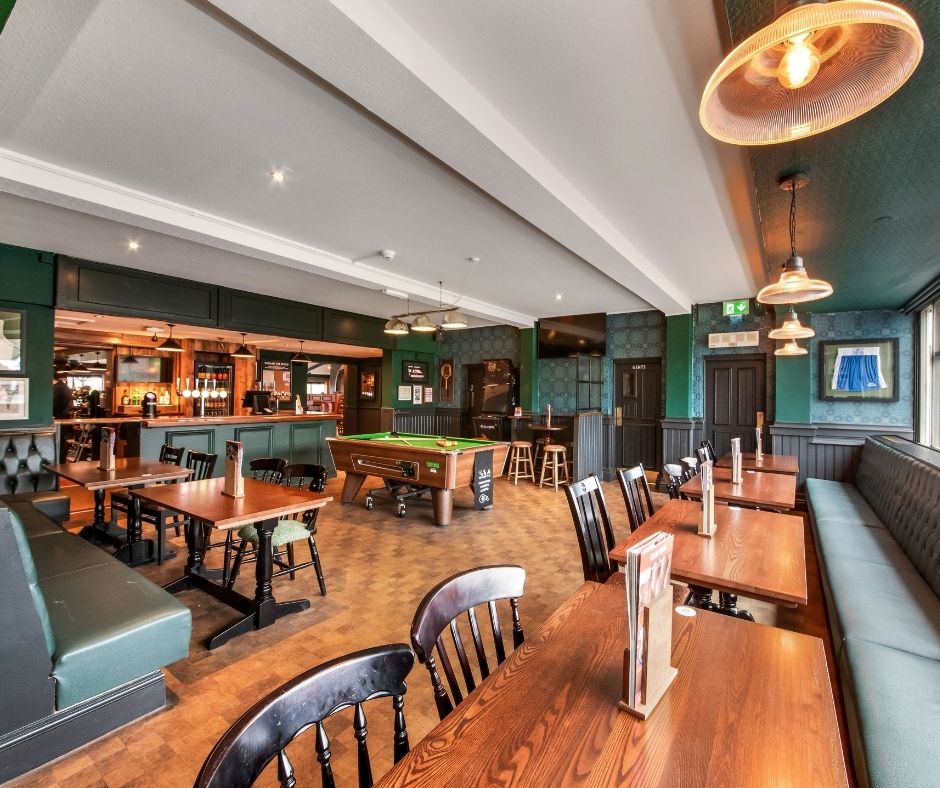 Poachers, Wigan Interior dining area