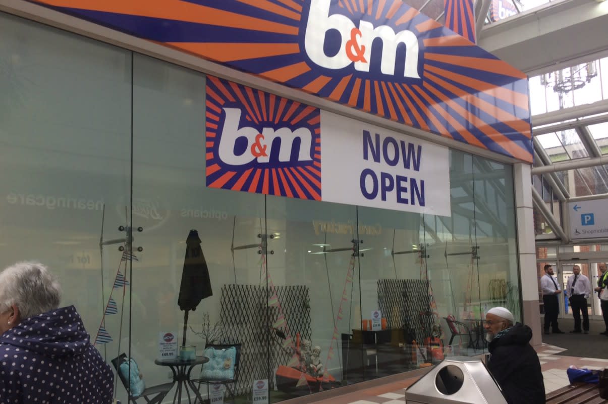 B&M's new store at Mill Gate Shopping Centre which opened as part of a relocation on Saturday.
