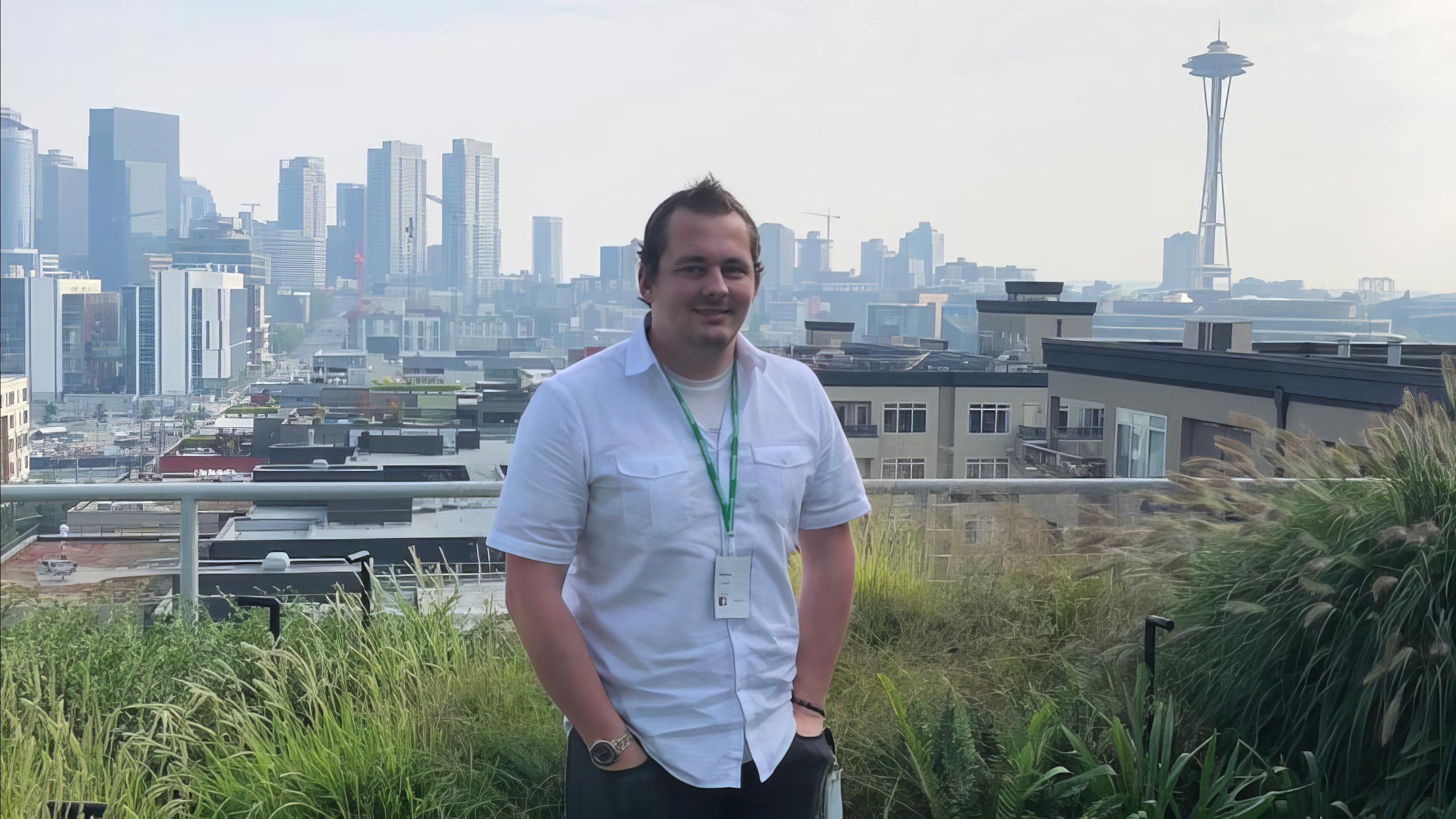 Britton at the Facebook campus in Seattle