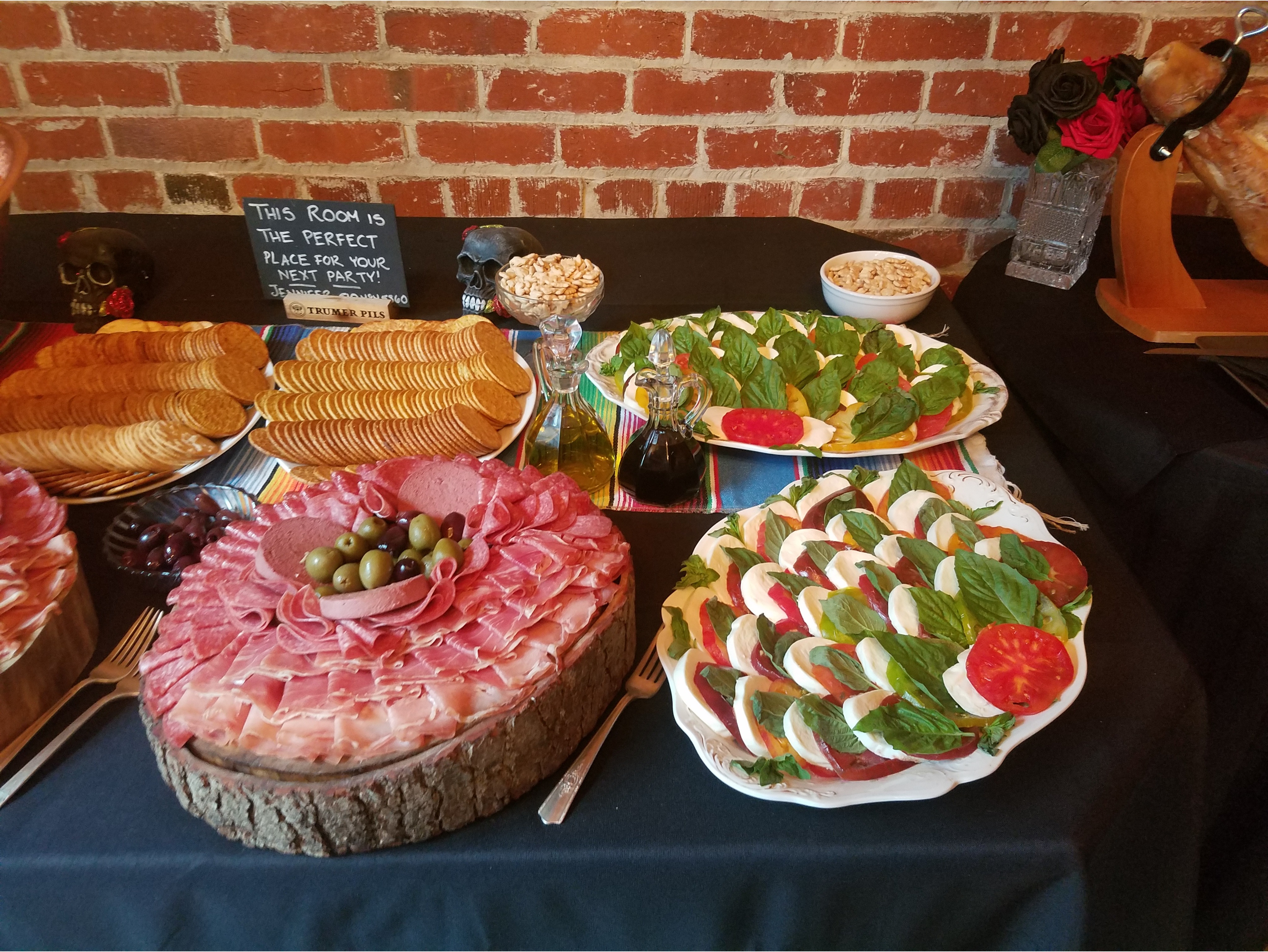 Fabulous food spread from one of Acme's private events