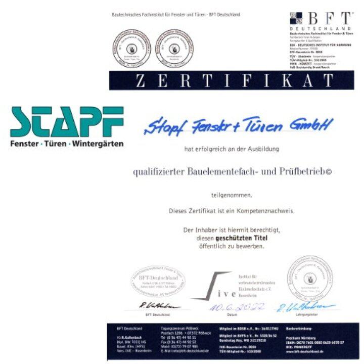 Bilder STAPF Fenster und Türen GmbH