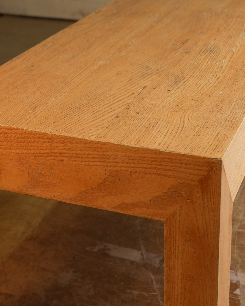 Worn Tabletop Surface Before Refinishing