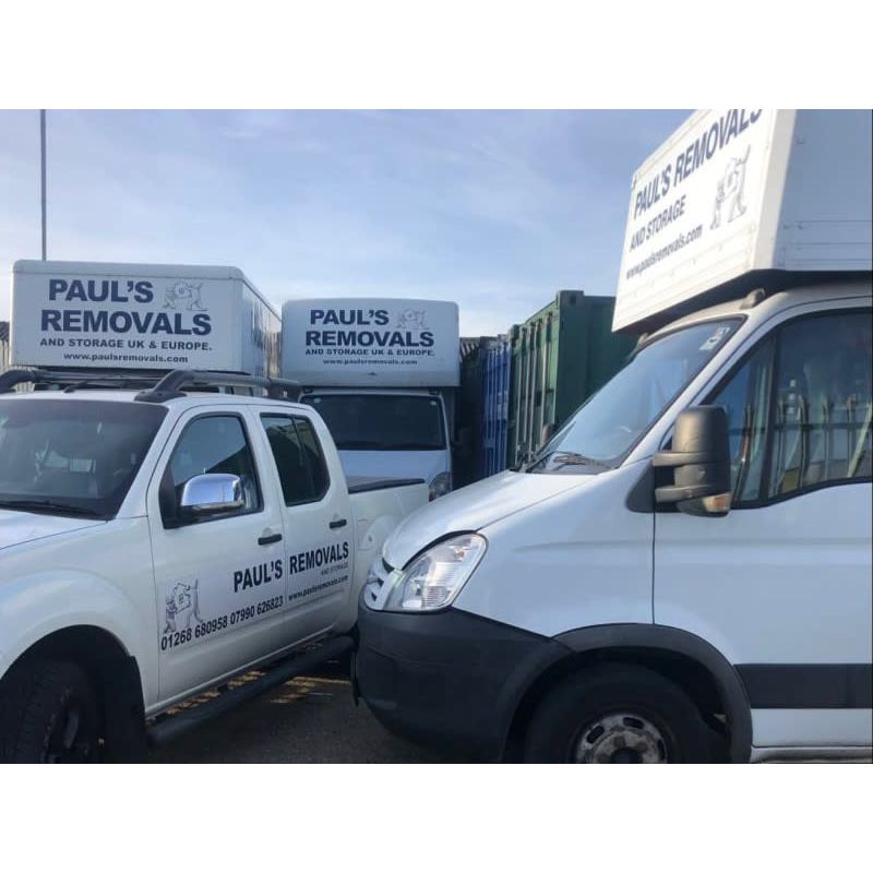 LOGO Paul's Removals Canvey Island 07990 626823