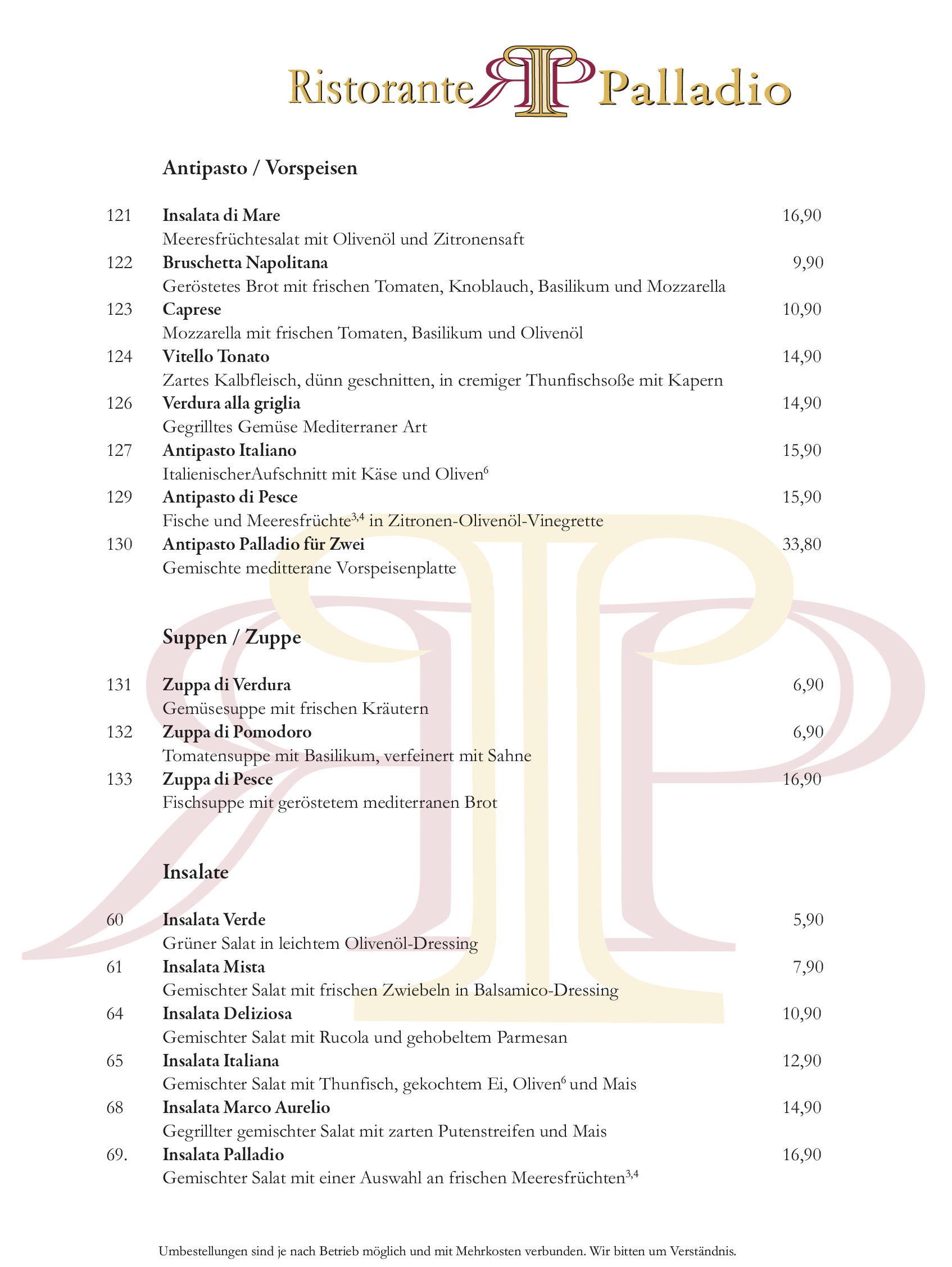 Bilder Ristorante Palladio