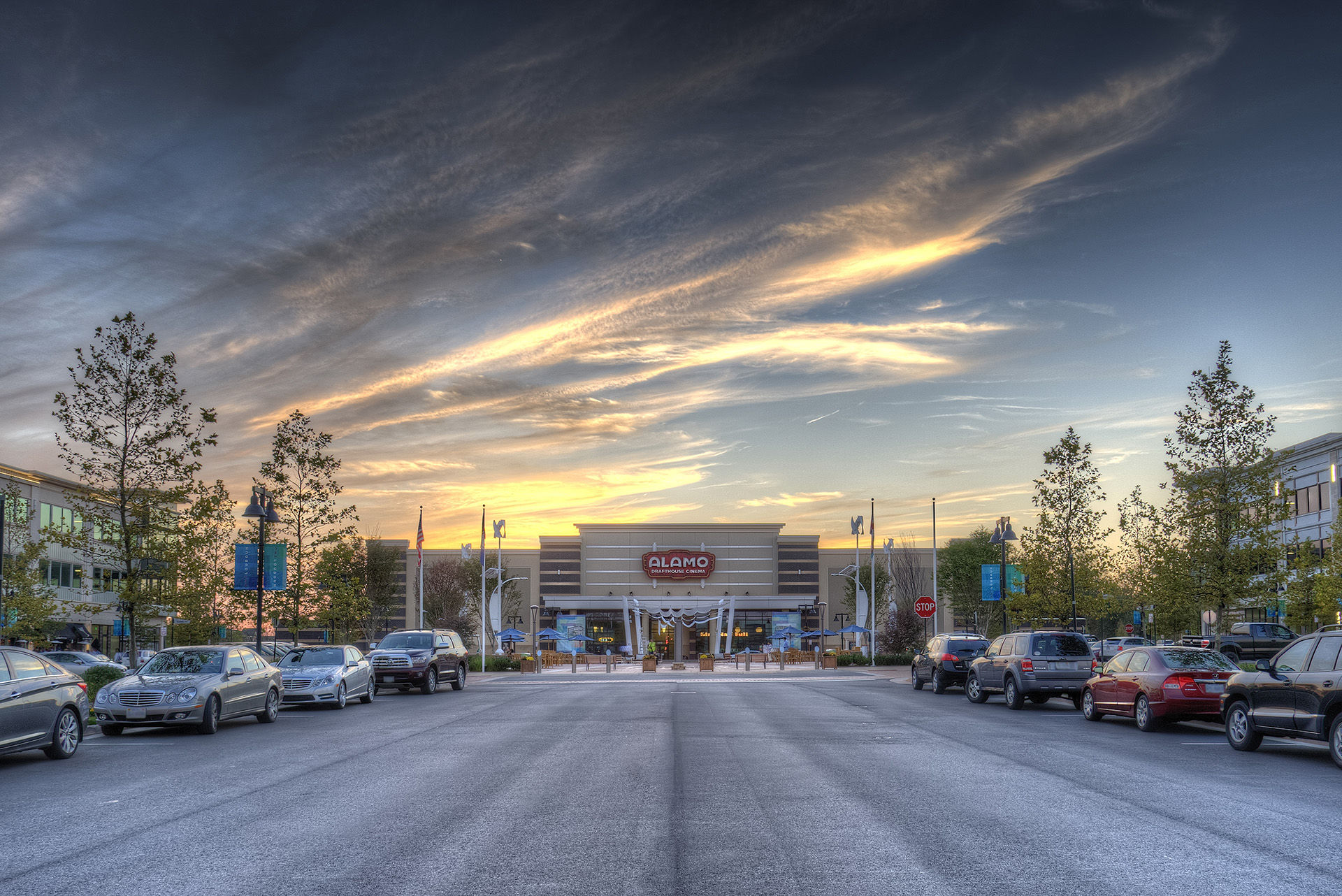 Road leading to the Alamo near Tillett's View new home construction community in Ashburn, VA