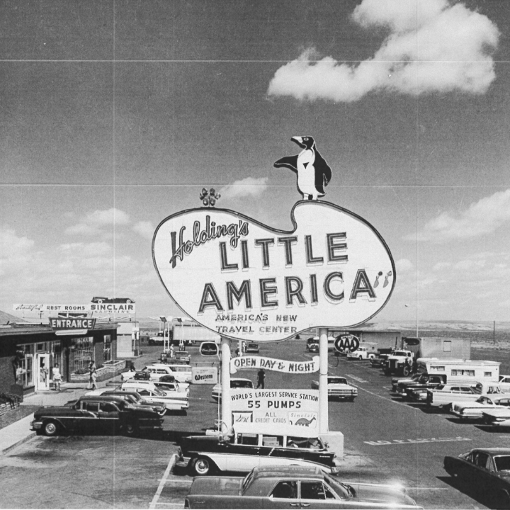 Little America Hotel sign circa the 1950s