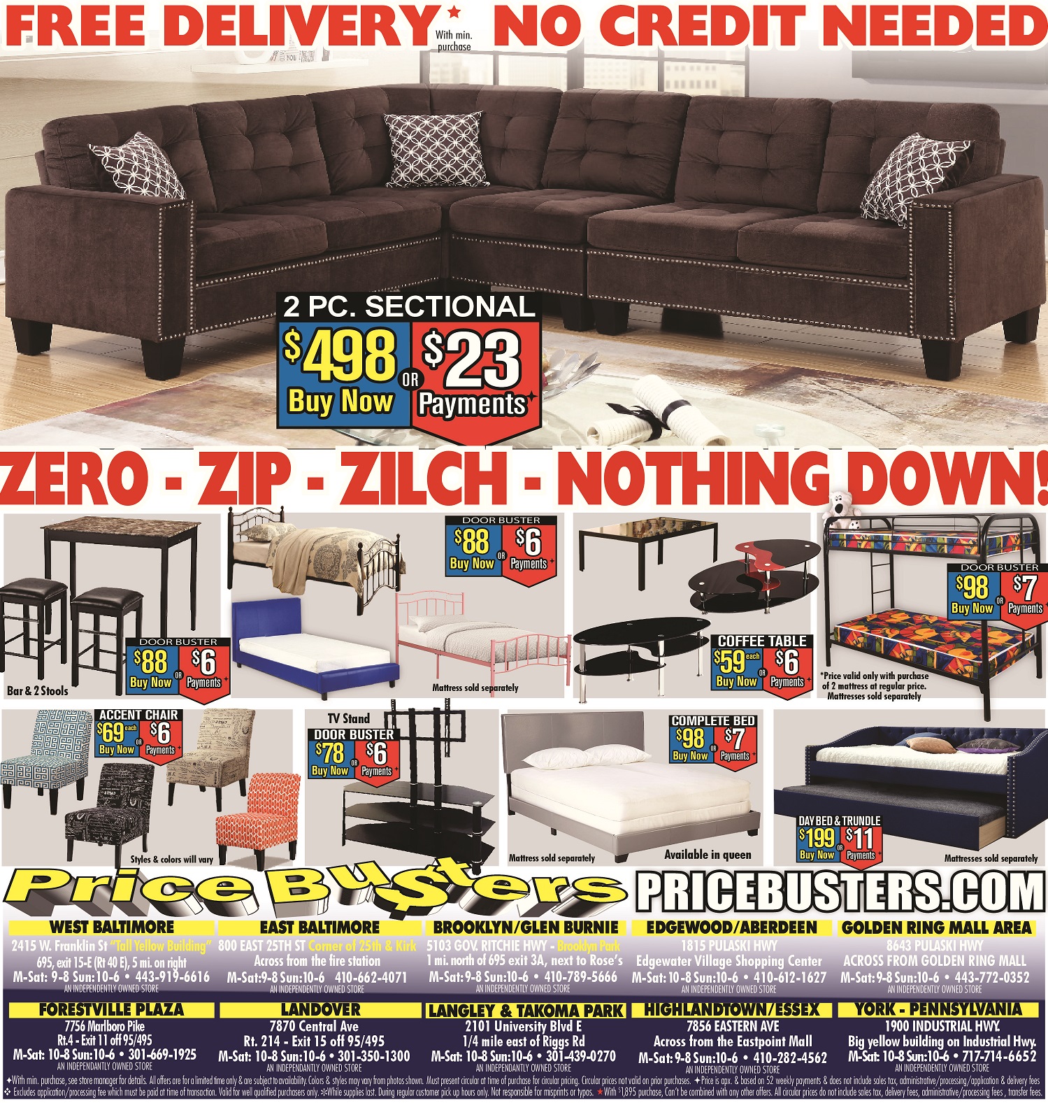 Price Busters Discount Furniture Furniture Store Baltimore Md