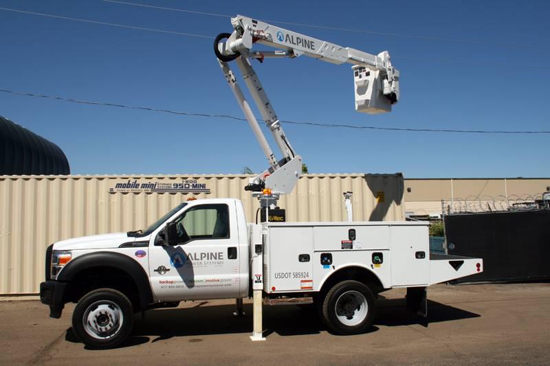 Alpine's Telecom Bucket Truck