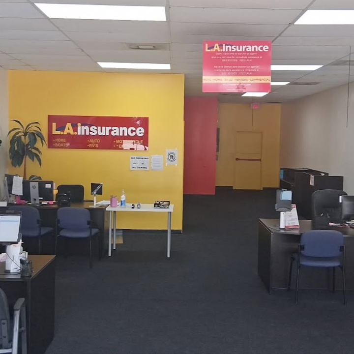 Interior of the L.A. Insurance Agency located at 3915 Shaver St in TX