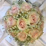 Hochzeit  rosa grüne rosen - Blütenkorb München