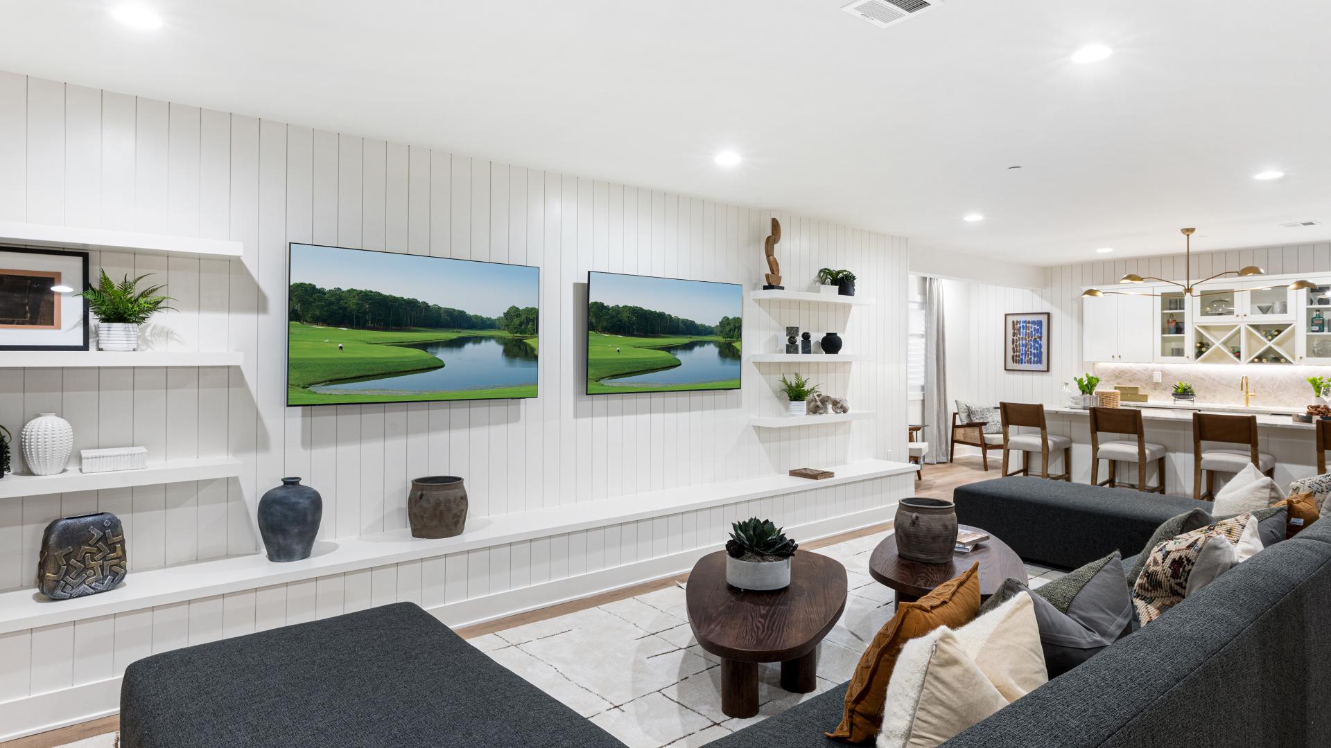 Optional finished basements create additional living and entertaining space