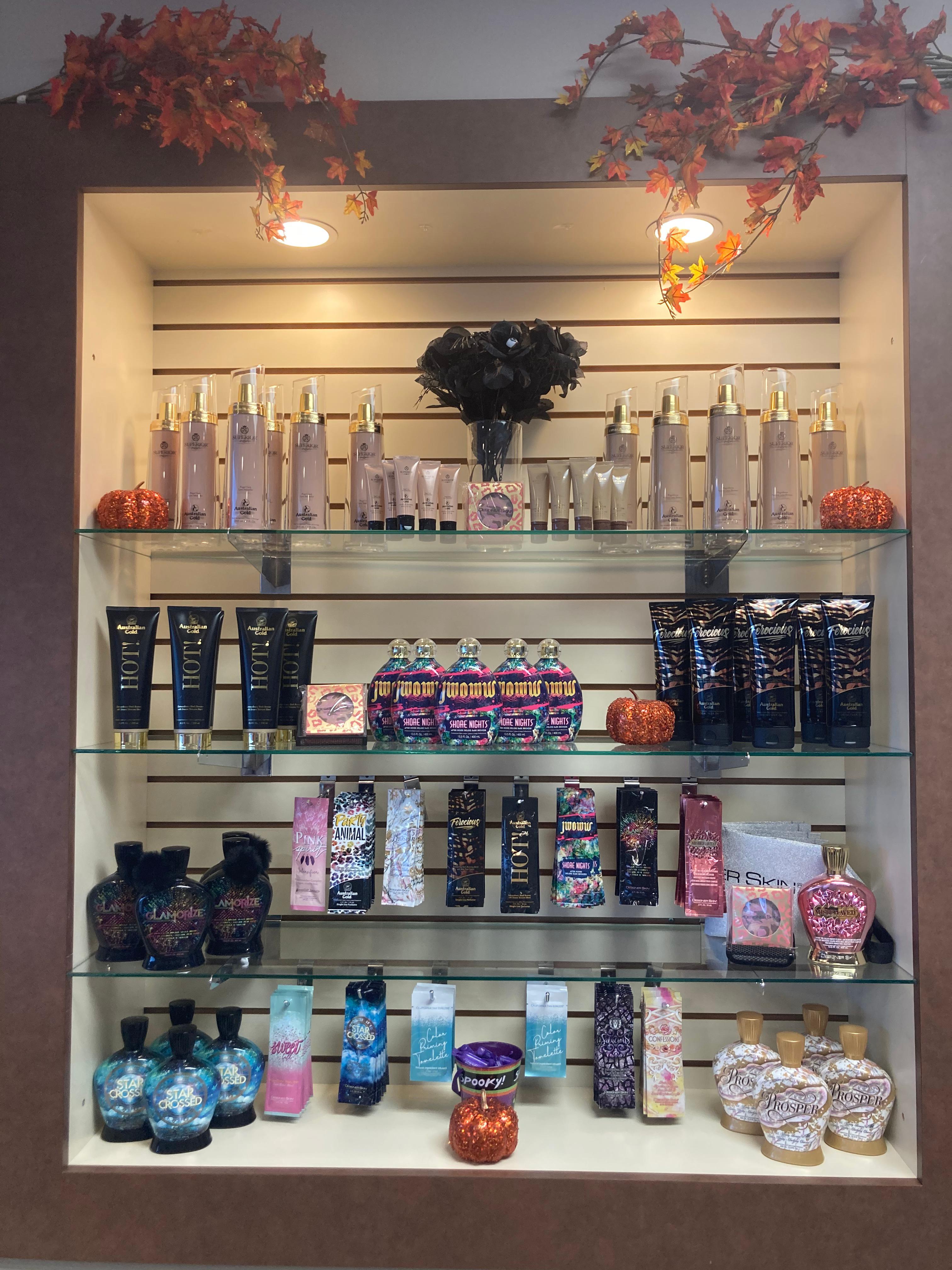 Zoom Tan Lotion display in Johnstown, NY